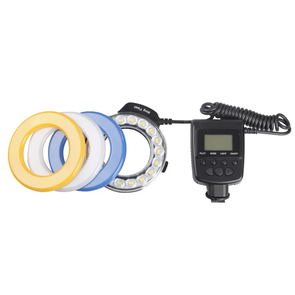 Светодиодная Кольцевая вспышка Travor 18 шт. с высокой яркостью SMD для Canon Nikon Pentax Olympus