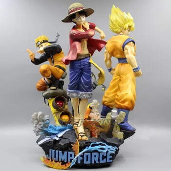 

26cm One Piece Monkey D Luffy Dragon Ball Z Son Goku Naruto Uzumaki Naruto Battle Form Figurine Toys PVC Action Figure Model Toy