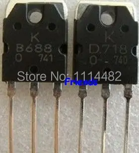 

Free Shipping 10pair 2SD718 & 2SB688 Transistor (10 x D718 + 10 x B688) Quality assurance Hot sale 2SD718