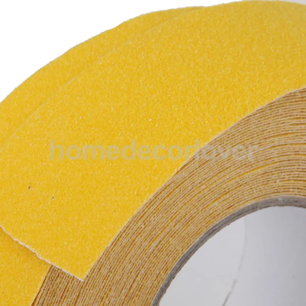 

18M STAIR TREAD ANTISLIP TAPE HIGH GRIP ADHESIVE BACKED STICKER STRIP YELLOW