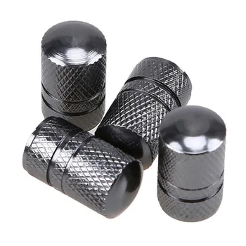 

Aluminum Dark Grey Valve Caps Car Wheel Air Valve Universal Truck Bike Motor Dustproof Cap Tyre Wheel Stem Air Valve New