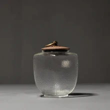 PINNY японский стиль герметичные чайные банки текстура стекло для хранения чая церемония аксессуары ручной работы контейнеры для хранения