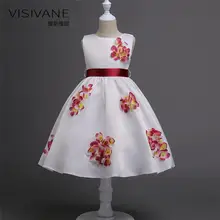 Летние платья для девочек детская одежда без рукавов Кружевное платье Feestjurk Meisje вечерние платья для девочек Roupas Infantis Menina3-15T