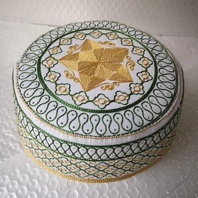 Мужские шапки для молитвы, африканские мусульманские ислам, Kippah, Арабская шапка, s Musulman, Рамадан, Arabia, Moslim Tulband, обертывание, Бог, мусульманская молитва, мужская шапка - Цвет: green