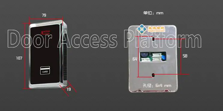 Металлический Корпус Автономный контроллер доступа, ID и IC карты sup порт, USB порт Интерфейс Встроенный с дверной замок считыватель доступа