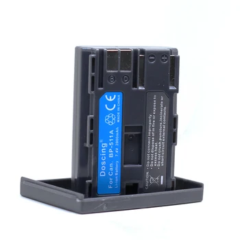 

BP-511A Rechargeable Batteries BP 511A 511 Camera Battery For Original Canon EOS 300D 10D 20D 30D 40D 50D D30 D60 5D G6 2000mAh