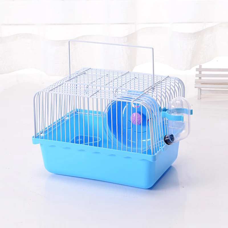 Simple Three Sizes Novice Hamster Cage Travel Carry Rat Cage Small Pets