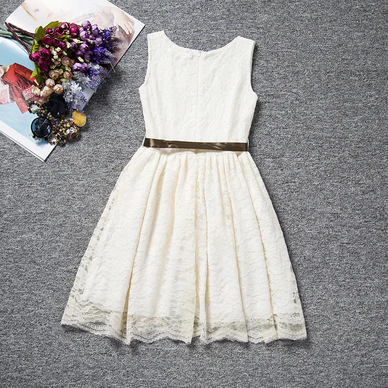 

Summer Lace Elegant Princess Girls Dress Baby Boutique Children's Clothing Kids Dresses for Girl Wedding Party Dress Costume