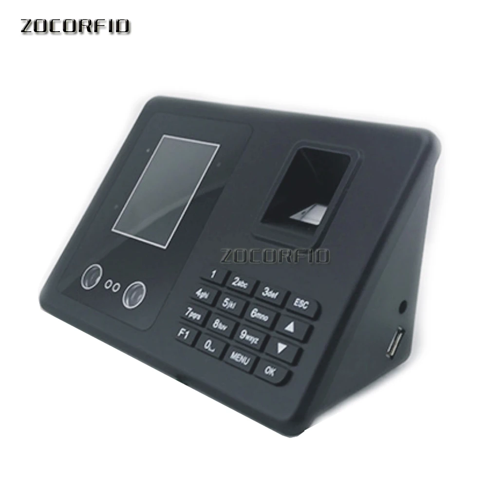 Biometric Fingerprint & face Time Attendance Clock Recorder Employee Digital Electronic English menu& Human voice