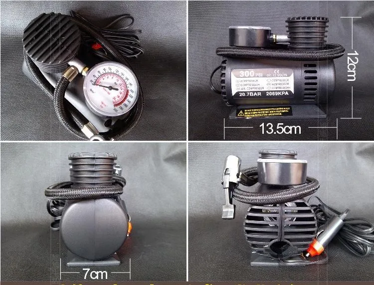 12 В надувной насос Портативный 12 в 90 Вт электрическая заплатка для автомобильной покрышки автомобильный насос воздушный компрессор насос воздушная насадка электрическая автомобильная шина