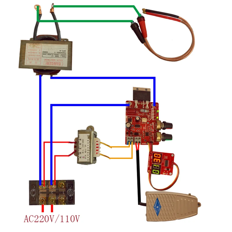 100A Spot Welding Machine Time Current Controller Control Panel Board Module