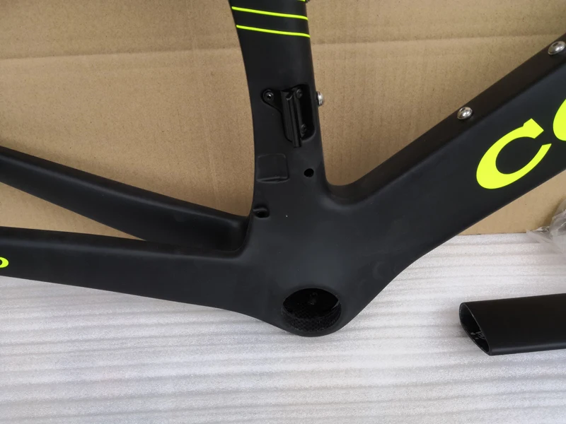 Flash Deal Fluo yellow T07 Colnago Concept Frame Road Bike Carbon Frame fit both di2 mechanical Group available size XXS XS S M L XL 5