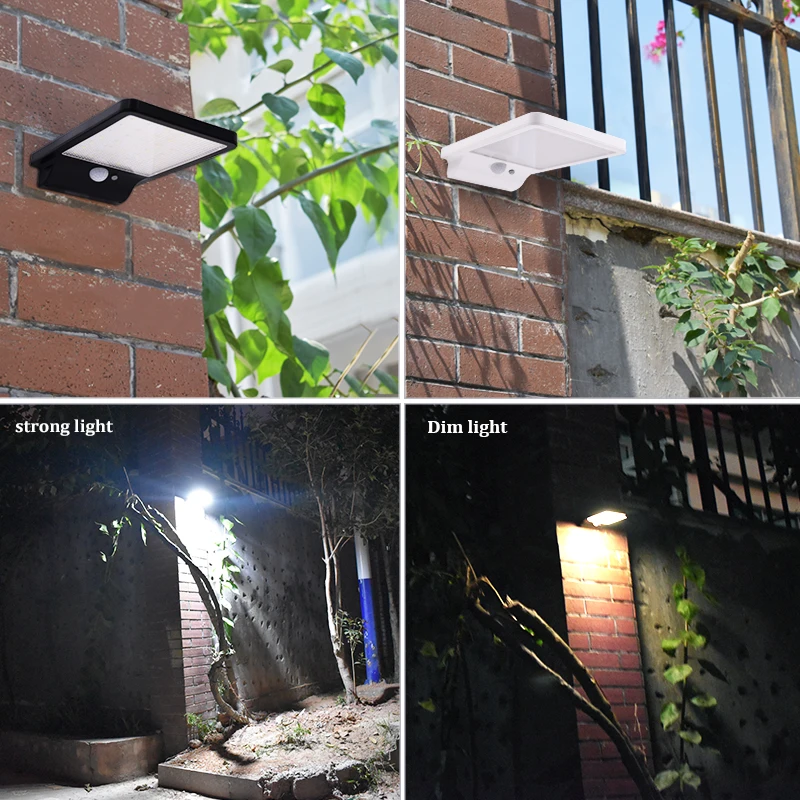 500 люменов уличный светодиодный солнечный светильник, 42 светодиода, уличный датчик движения, Солнечная лампа, водонепроницаемый светильник Безопасности s для сада, стены двора