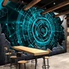 Custom Photo Wallpaper Modern 3D Steel Technology Bar Restaurant Background Wall Murals Abstract Art Wall Paper Papel De Parede ► Photo 1/6