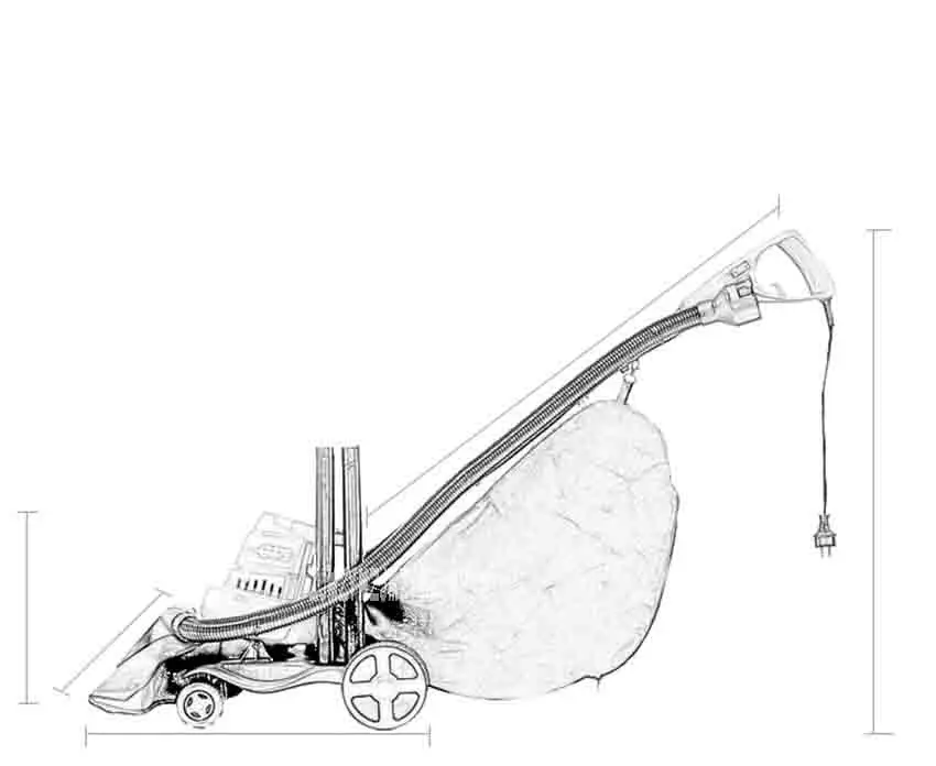 ZJMZYM 3 в 1 D5881/VB-RTK-500 электрическая машина для всасывания листьев четырехколесная ручная 1600 Вт Мощный воздуходувка листьев и вакуумный 220 В/50 Гц