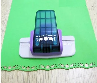 new arrival six petal flower shape border punch foam paper embossing flower petal paper punch