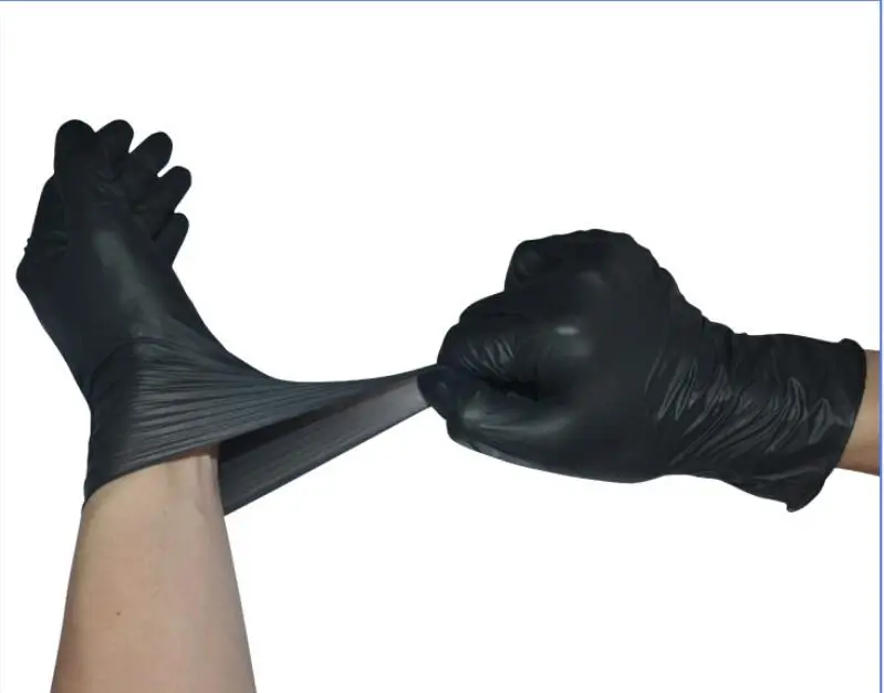 50/100PCS Black Color Disposable Latex Gloves Garden Gloves For Home Cleaning Rubber Or Cleaning Universal Food