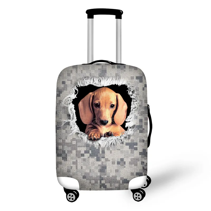 Army Animal Dog Cat travel accessories suitcase protective covers 18-32 inch elastic luggage dust cover case stretchable Army Animal Dog Cat travel accessories suitcase protective covers 18-32 inch elastic luggage dust cover case stretchable