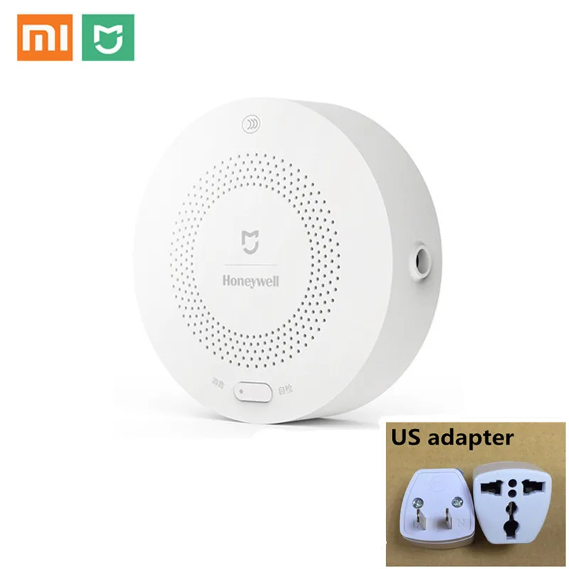 Xiaomi Mijia Honeywell умный детектор газа CH4 мониторинг Газа потолок и настенный приложение Mihome дистанционное управление - Цвет: Add US Plug