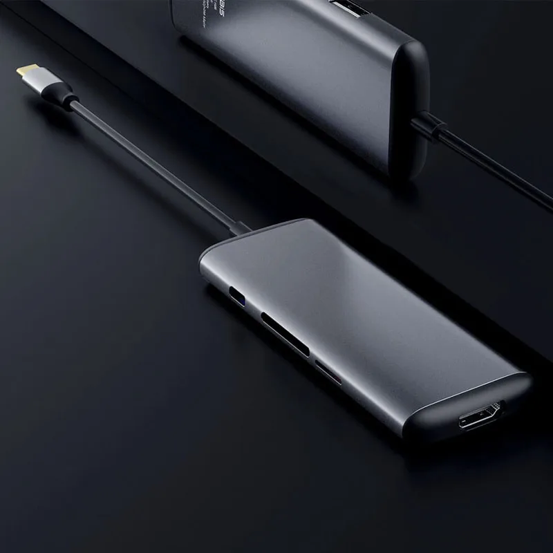 Xiaomi Mijia хагбийс концентратор type C USB C к HDMI PD SD TF слот для карт USB 3,0 адаптер для MacBook huawei Xiaomi type C устройства