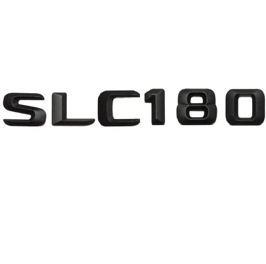 

Matt Black " SLC 180 " Car Trunk Rear Letters Words Number Badge Emblem Decal Sticker for Mercedes Benz SLC Class SLC180