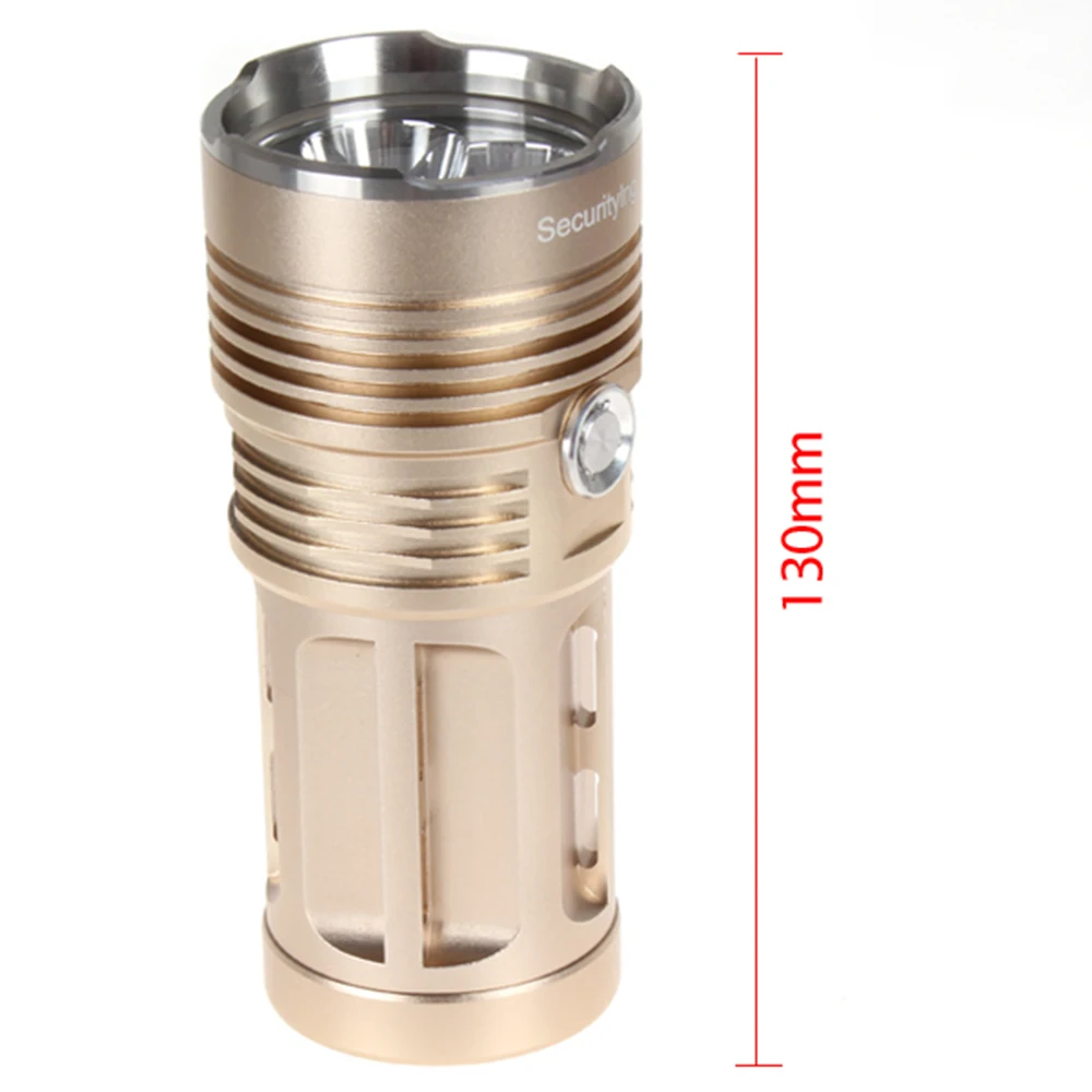 SecurityIng SF82 2100LM 3x XM-L2 U2-1A LED Flashlight Rechargeable Sturdy & Water-Resistant Flashlight Outdoor Lamping Lights