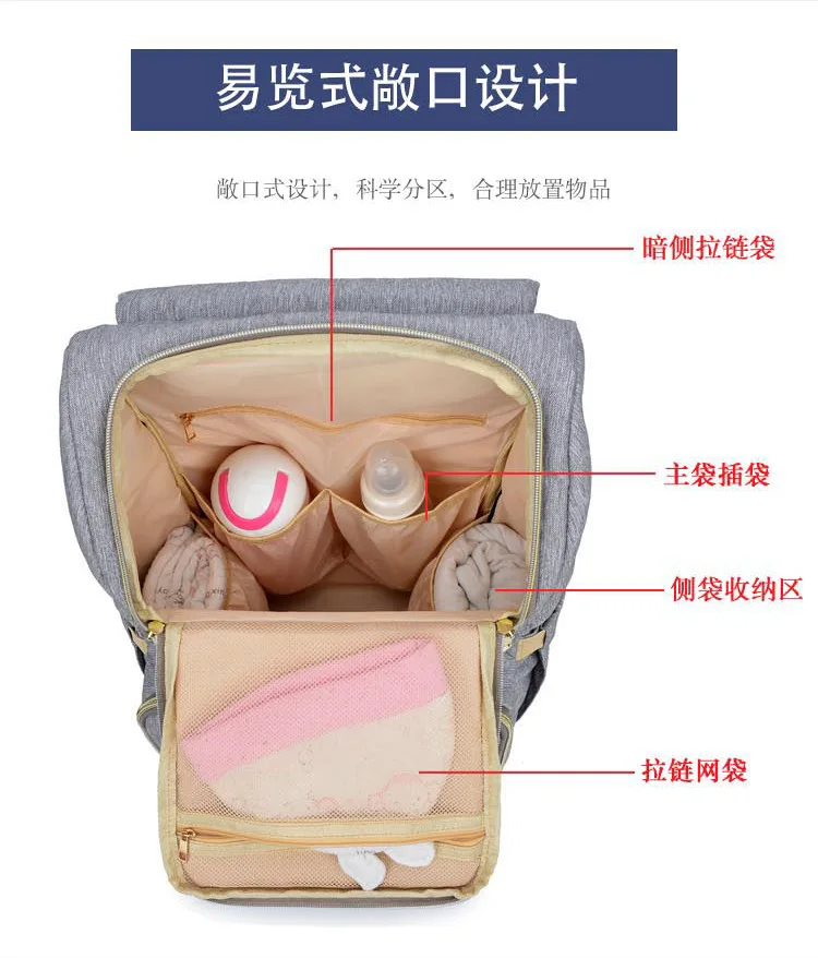 Большая емкость пеленка сумка Детская пеленка сумка Мама рюкзак для пап водостойкая сумка молочная бутылка сумка