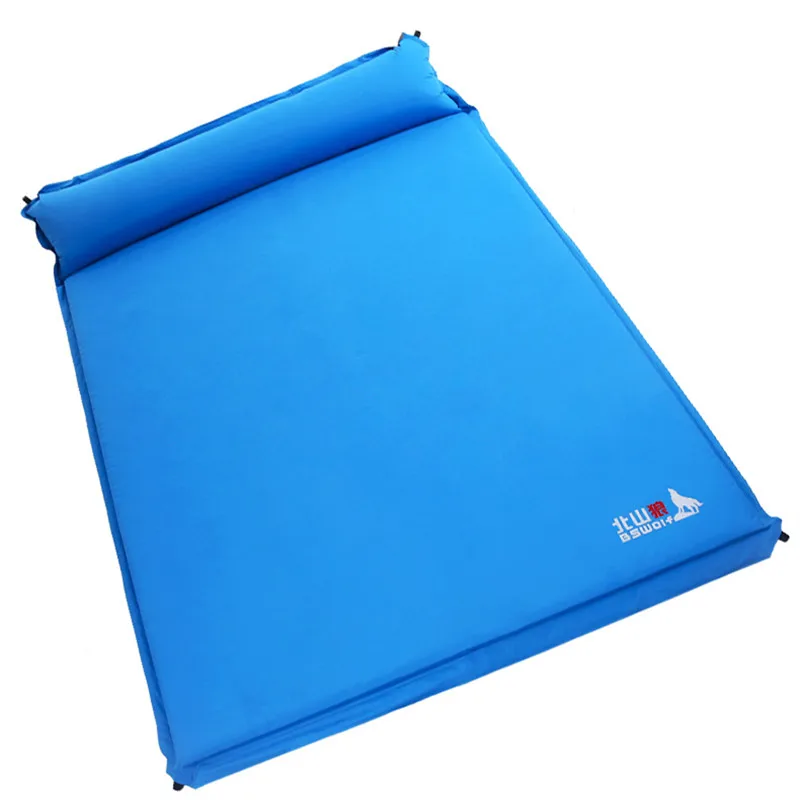 

BSWolf Autoinflation 2 Person Ultralight Thickened Widened Splicing Available Moisture-proof Mat Camping Mat for Outdoor