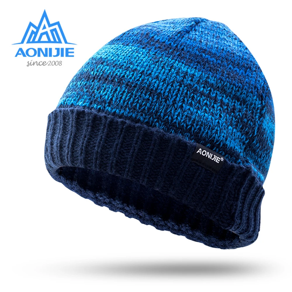 AONIJIE уличные зимние вязаные шапки, спортивная шапка для сноубординга, зимняя ветрозащитная теплая шапка для бега, лыжная шапка для бега s MZ25