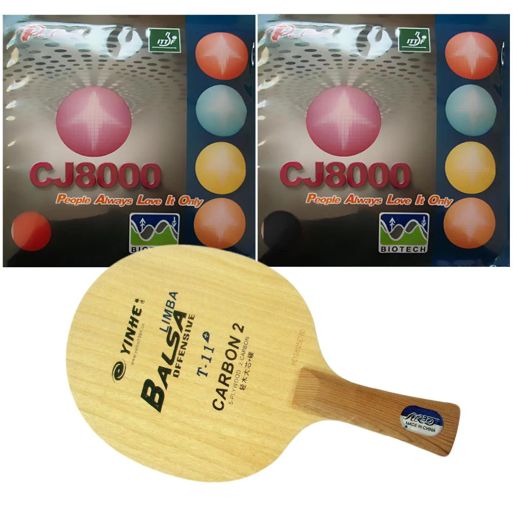 

Galaxy YINHE T-11+ with 2x Palio CJ8000 (BIOTECH) 2-Side Loop Type(H36-38) Shakehand long handle FL