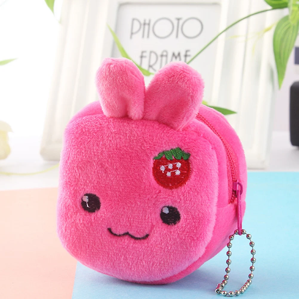 Money Bag Large Capacity Cartoon Soft Gift Cute Key Zipper Stereo Coin