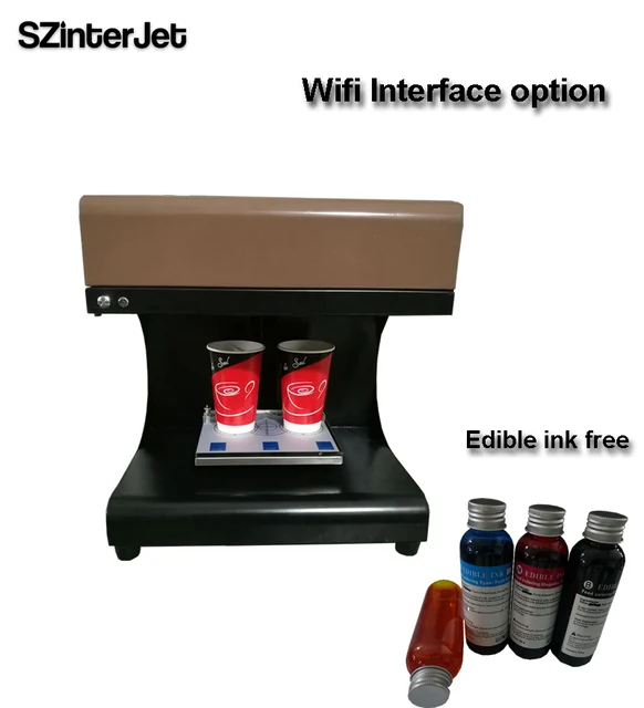 Best Offers Wifi  Digital  latte art coffee printer  with 4*100edible ink free  