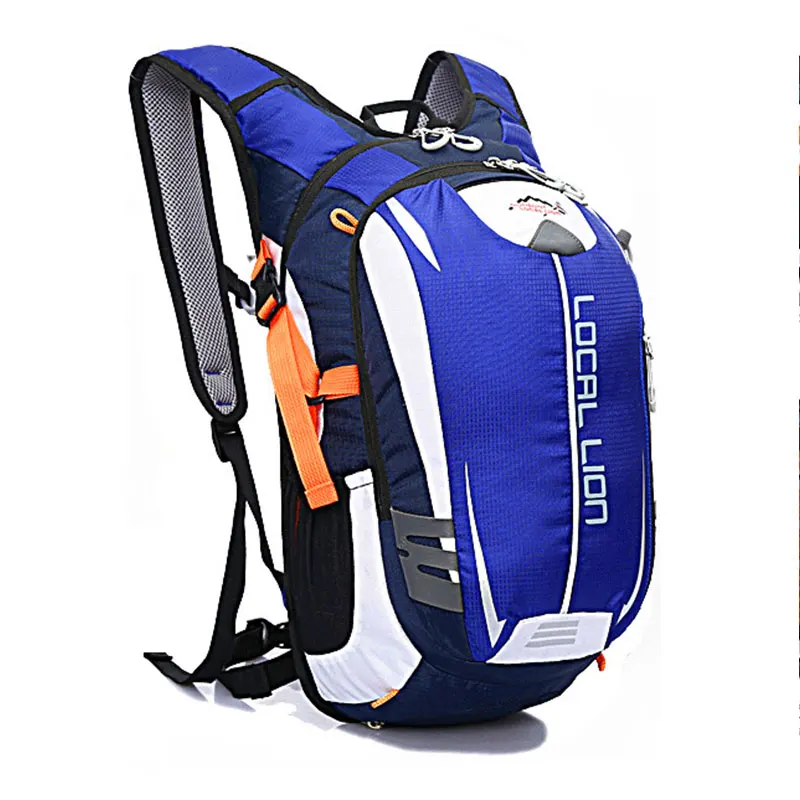 LOCAL LION Outdoor Sport Backpack 18L Breathable Waterproof Bicycle Bag Hiking Climbing Hydration Carrier for Cycling Running - Цвет: blue