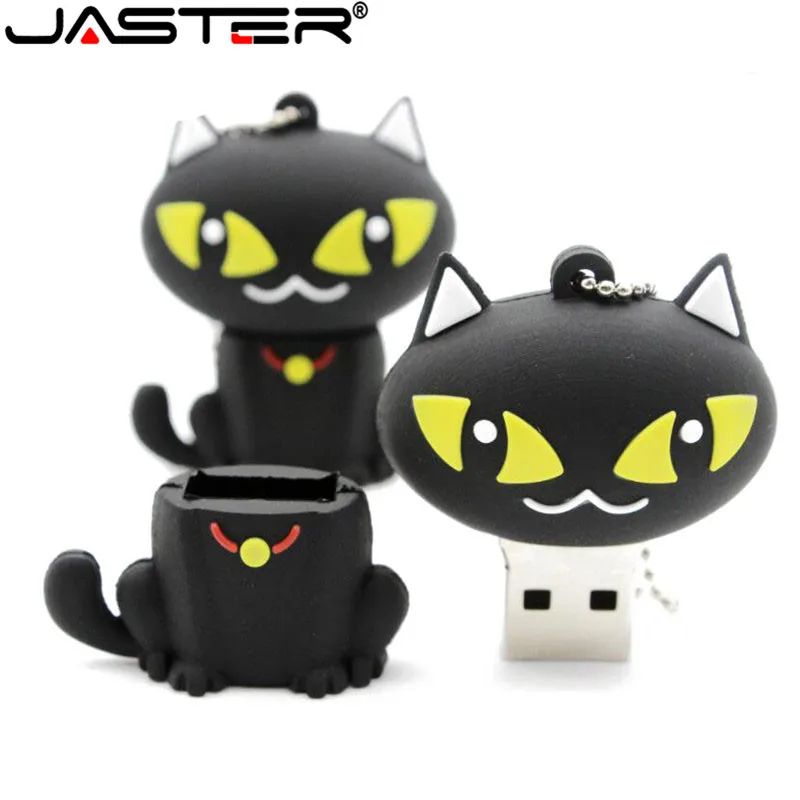 JASTER pen drive cartoon black cat pendriver 8gb 16gb 32gb usb flash drive memory stick pendrive cartoon mini gift JASTER pen drive cartoon black cat pendriver 8gb 16gb 32gb usb flash drive memory stick pendrive cartoon mini gift