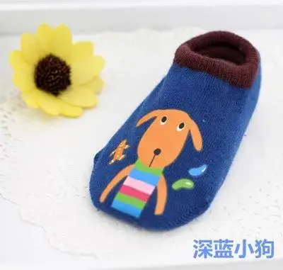 3 пары носков для мальчиков и девочек Anyongzu носки-тапочки и носки для малышей с клеем, чтобы предотвратить скольжение мультяшных носков - Цвет: 2