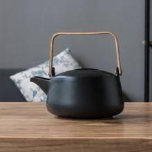 Скандинавский простой бытовой в японском стиле керамический большой размер емкость чайник с фильтром кофе кувшин для воды LO1041050