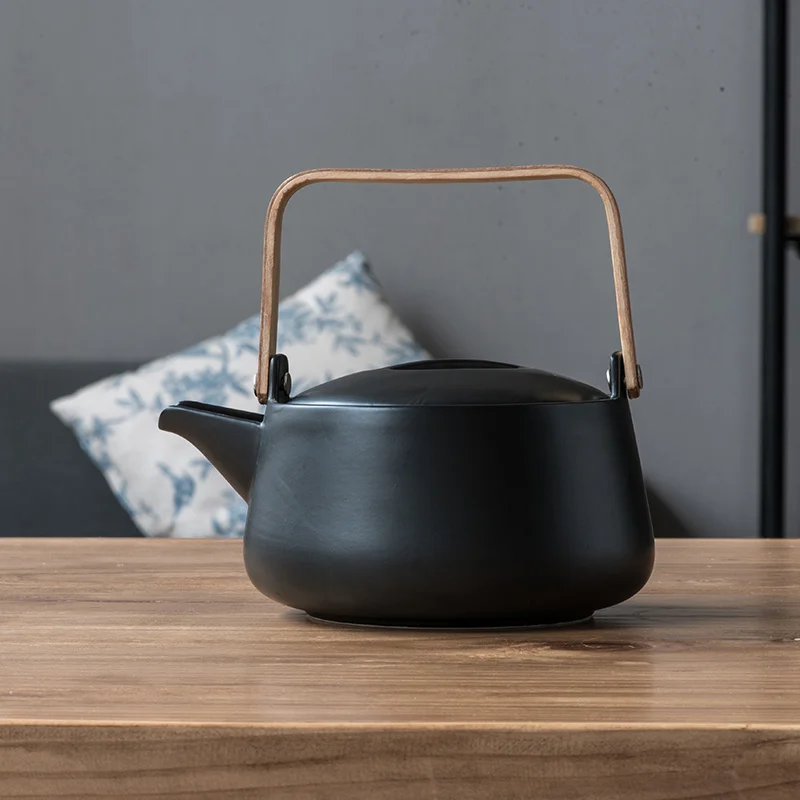 

Nordic simple household Japanese-style ceramic large size capacity filter teapot coffee cold water jug LO1041050