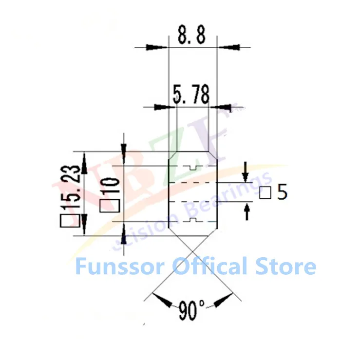 Funssor R Тип Мини Pom колесо для opensource линейный v слот система с MR105 подшипники