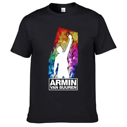 Armin van Buuren Alibi AVB DJ T Shirt Streetwear Funny Print Clothing Hip-Tope Mans T-Shirt Tops Tees | Мужская одежда