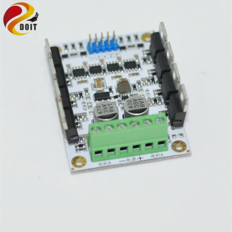 Official DOIT DC Big Power Motor Drive Module DC Motor Driver 10A/300W High Power Speed Regulator for 2wd/4wd Robot Tank Car Toy 775 dc motor power motor 12v13000 big model