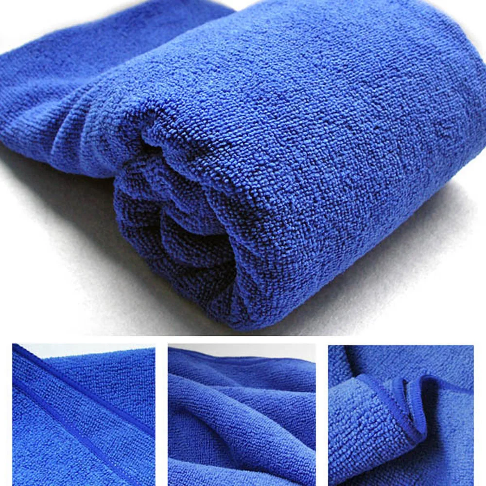 60*160 см полотенце из микрофибры для мытья автомобиля Чистка сушка мягкая ткань автоуход полотенце Детализация воск полировка полотенце s большой синий