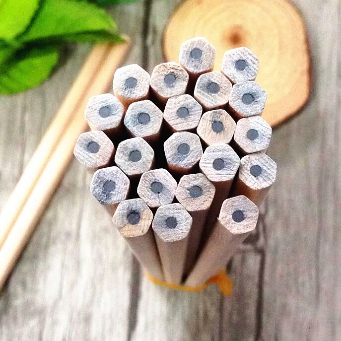 6 шт. новые студенческие простые Стильные пустые нетоксичные экологические деревянные карандаши Kawaii для рисования, авторучки для детей - Цвет: NO2 Hexagon