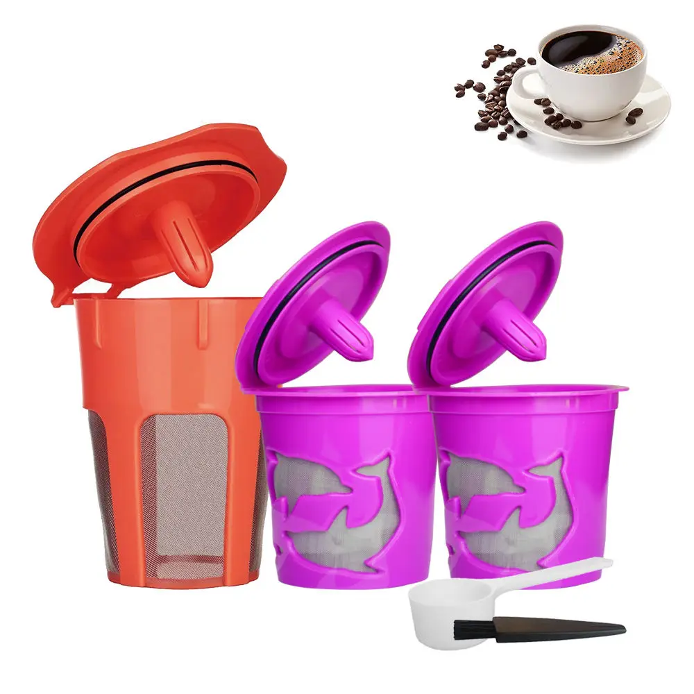 3pcspcs/pack Refillable Reusable Nespresso Coffee Capsule Filter Pod