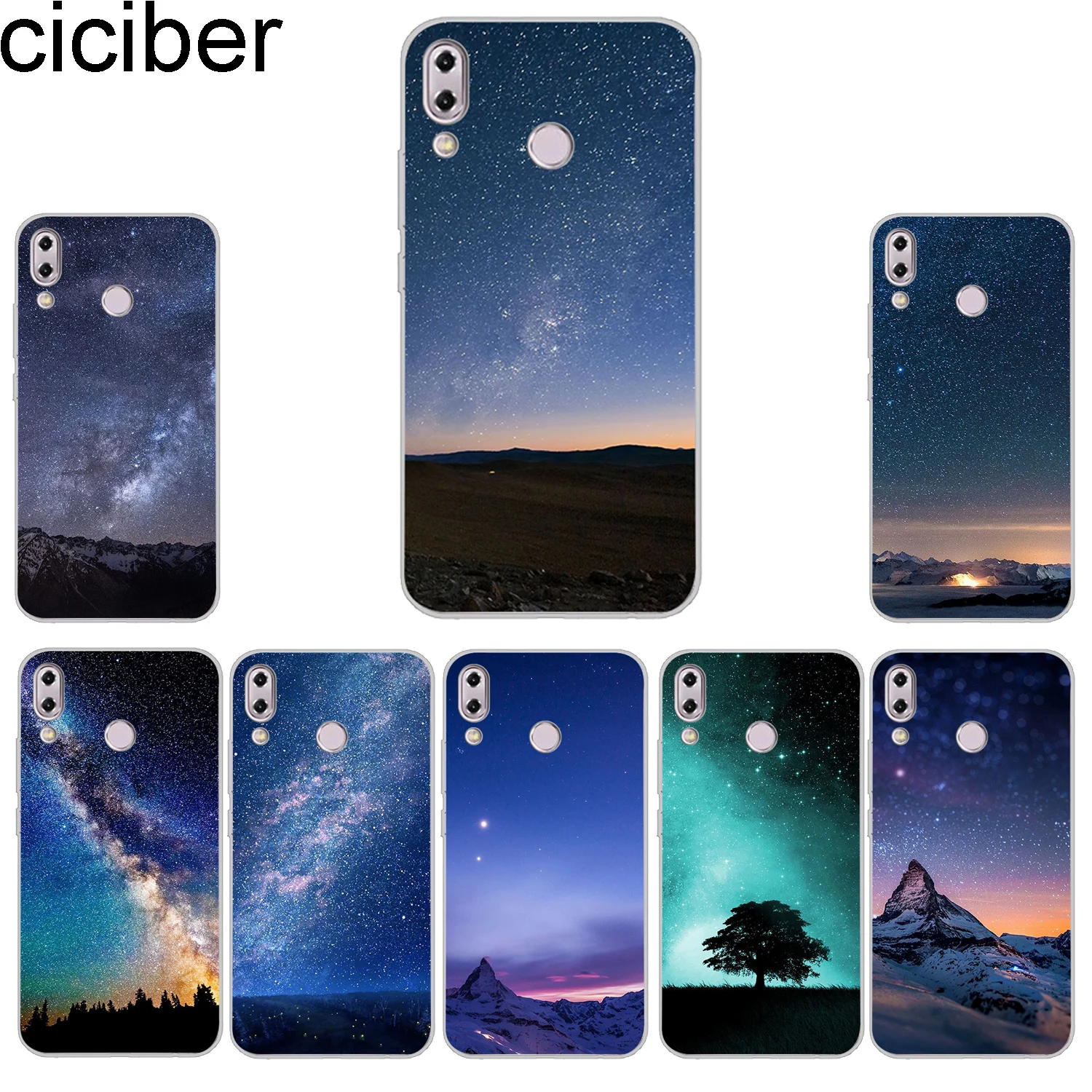 

ciciber Phone Cases For ASUS Zenfone 5 5Z 5Q Lite Max Plus (M1) Case Back Cover ZE620KL ZS620KL ZC600KL ZB570TL Aurora Borealis