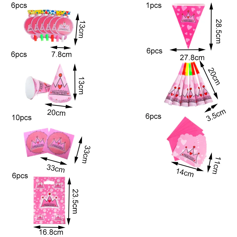 Вечерние комплект поставки 16 видов 90 шт. девушка/Мальчик День Рождения украшения посуда одноразовые покрытие стола плиты Кубок салфетка