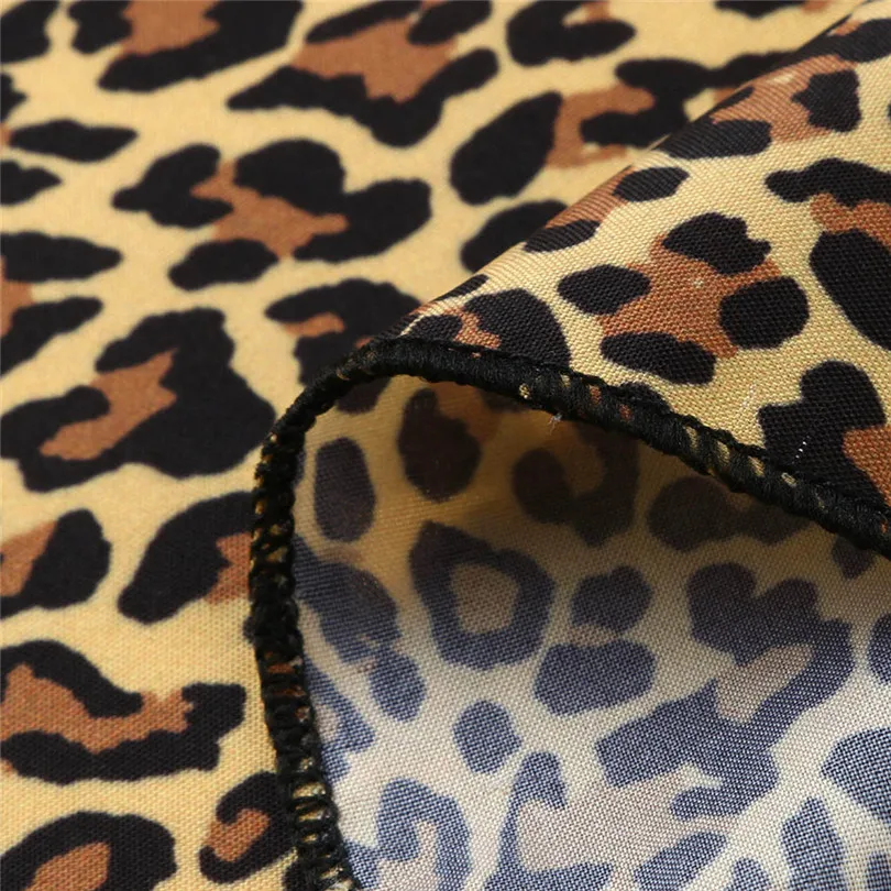 New Women Leopard Bohemian Long Dress 2019 Summer Sexy Deep V-neck Short Sleeve Long Maxi Party Beach Dress #E10 (4)