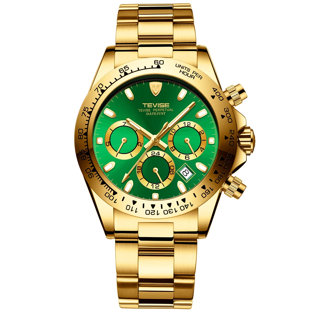

TEVISE T822A Business Men Automatic Mechanical Watch Time Week Month Display Calendar Fashion Casual Luminous Hands Stainless