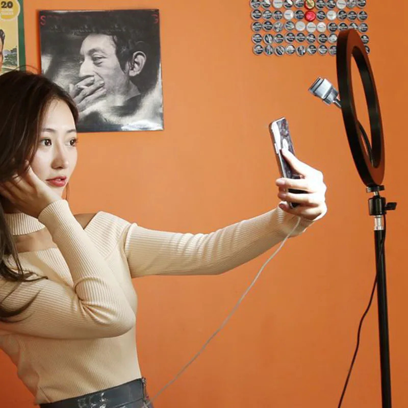

Dimmable LED Studio Ring Fill Light Photo Video Annular Lamp Selfie Stick Ring Fill Light NK-Shopping
