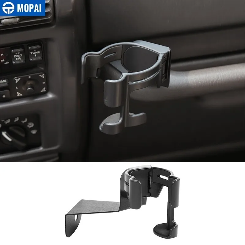

MOPAI Universal Car Bracket for Wrangler TJ Car Cup Bottle Stand Mobile Phone Holder for Jeep Wrangler TJ 1997-2006 Accessories