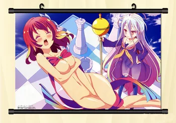 

Anime Poster NO GAME NO LIFE Wall Scroll Printed Painting Home Decor Japanese Cartoon Decoration Poster 60x40cm